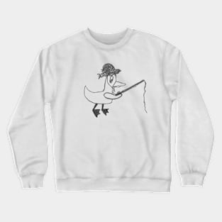 Fishing Duck Crewneck Sweatshirt